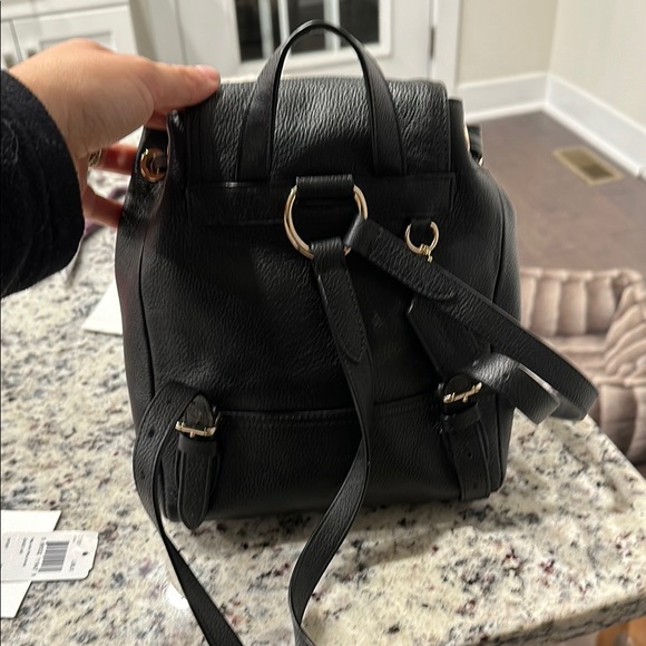 Black Leather Backpack by - Picture 5 of 9